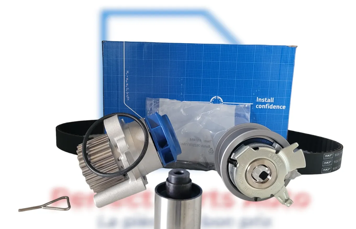 Kit de distribution SKF avec courroie, galets et pompe à eau